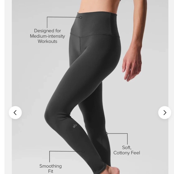 ALO Yoga Anthracite High-Waisted Leggings - Picture 4 of 6